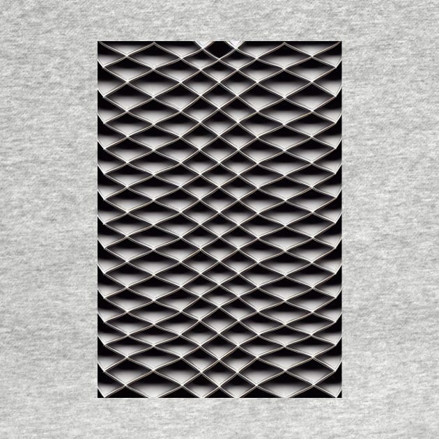 Black and White Textured - Geometric Design by JediNeil